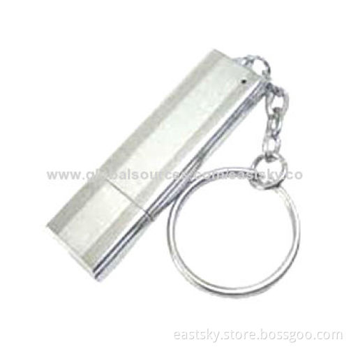 Customized Metal USB Flash Drive with Hot Plug-and-Play Function, 64MB to 32GB Memory Capacity
